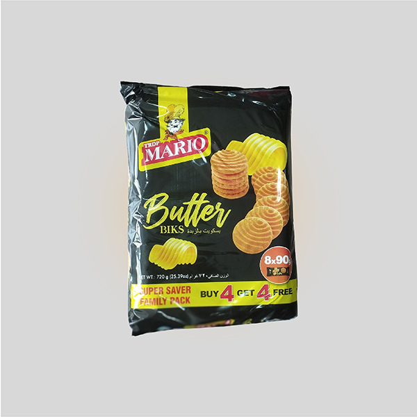 MARIO BUTTER BIKS (8x90g) 
